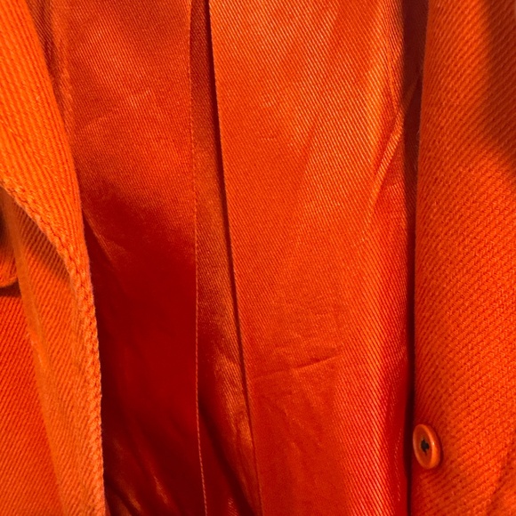 Burnt Orange Twill Jacket - Hobbs London (UK 8/ US 4) - Picture 6 of 7
